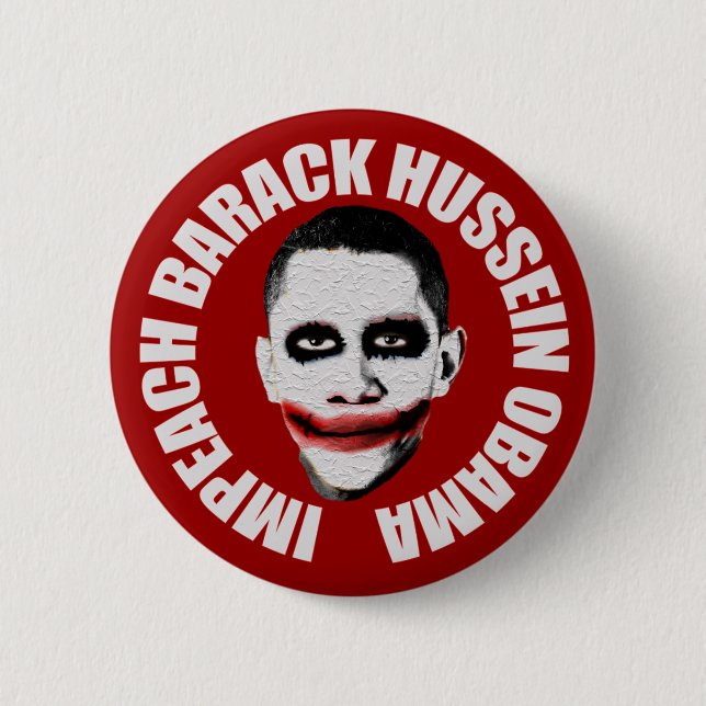 Impeach Obama 6 Cm Round Badge (Front)