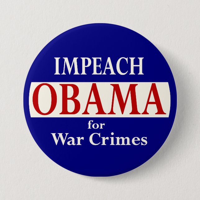Impeach Obama 7.5 Cm Round Badge (Front)