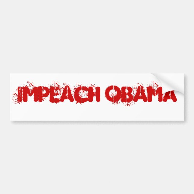 IMPEACH OBAMA BUMPER STICKER (Front)