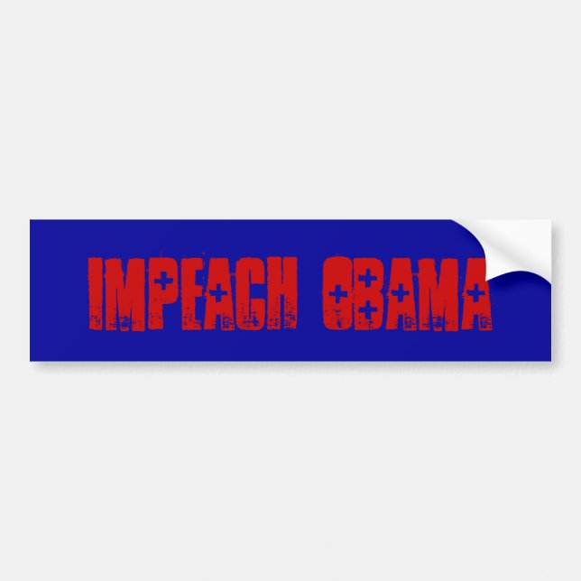 IMPEACH OBAMA BUMPER STICKER (Front)