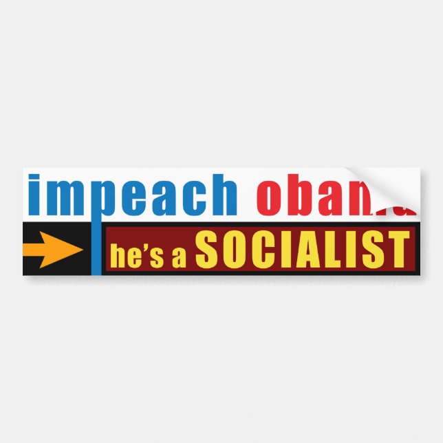 Impeach Obama Bumper Sticker (Front)