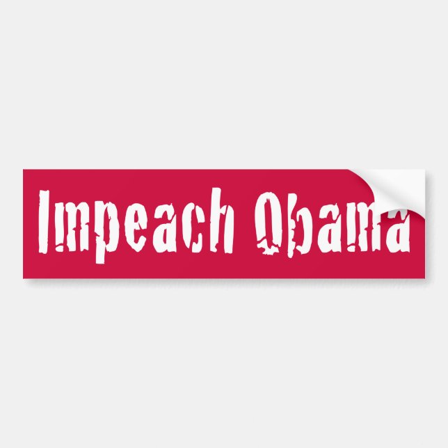 Impeach Obama Bumper Sticker (Front)
