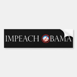Impeach Obama bumpersticker Bumper Sticker
