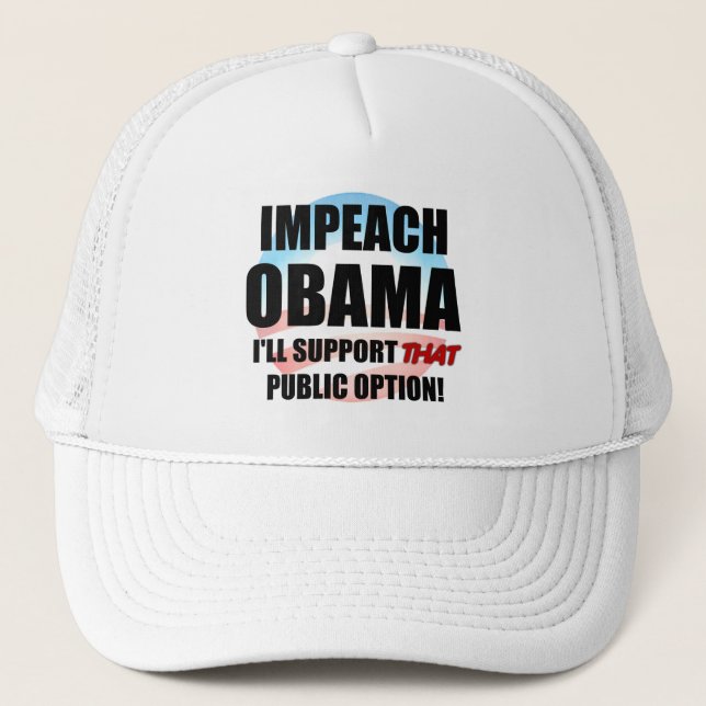 Impeach Obama Trucker Hat (Front)