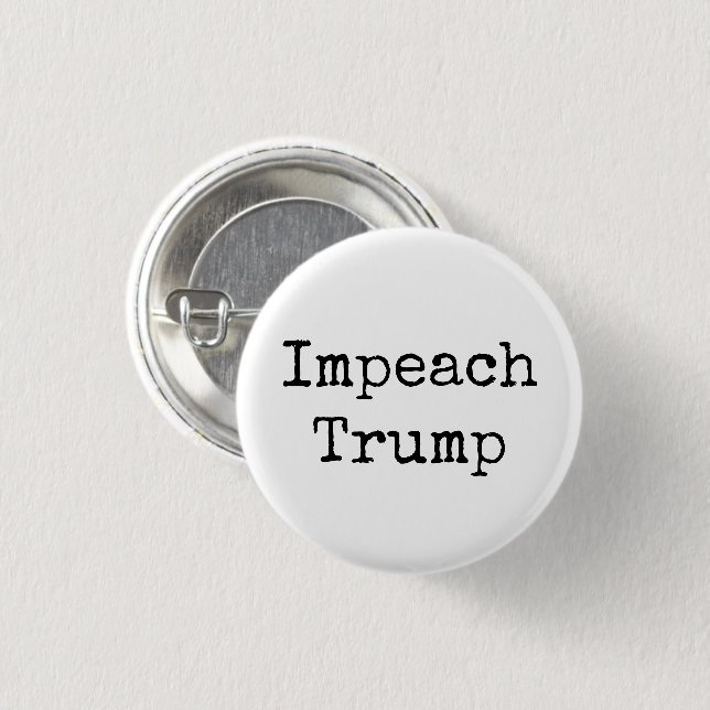 "Impeach Trump" 3 Cm Round Badge (Front & Back)