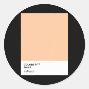 Impeach Trump 45 - Color Swatch Classic Round Sticker