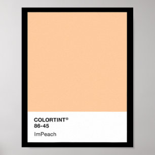 Impeach Trump 45 - Color Swatch Poster