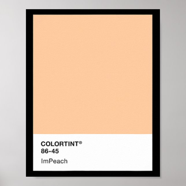 Impeach Trump 45 - Color Swatch  Poster (Front)