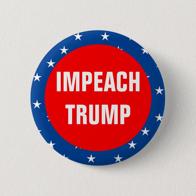 Impeach Trump 6 Cm Round Badge (Front)