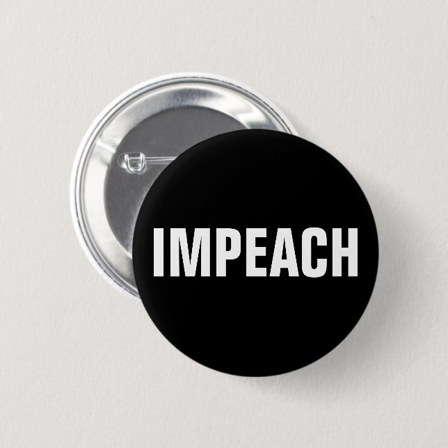 Impeach Trump 6 Cm Round Badge (Front & Back)