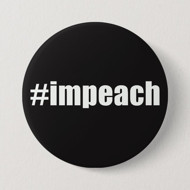 Impeach Trump 7.5 Cm Round Badge (Front)