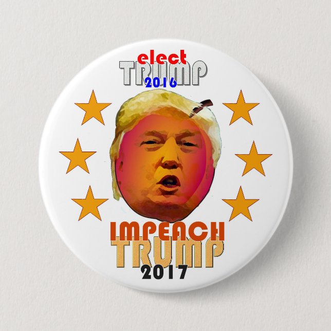 Impeach Trump 7.5 Cm Round Badge (Front)