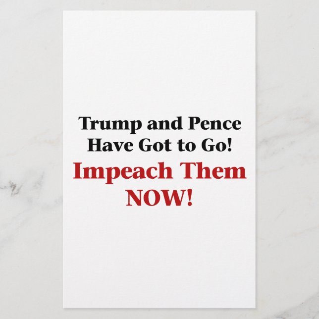 Impeach Trump and Pence (Front)