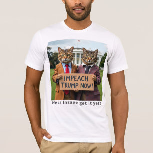 Impeach Trump Now Cats in Suits T-Shirt