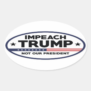 Impeach Trump Oval Sticker