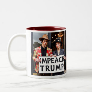 Impeach Trump Two-Tone Coffee Mug