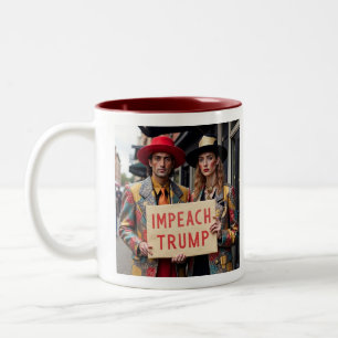 Impeach Trump Two-Tone Coffee Mug