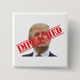 Impeached 15 Cm Square Badge