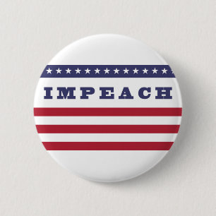 Impeachment Flag 6 Cm Round Badge