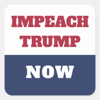Impeachment Now Anti Trump Trumpism Square Sticker