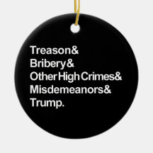 Impeachment Ornament (Black Circle)