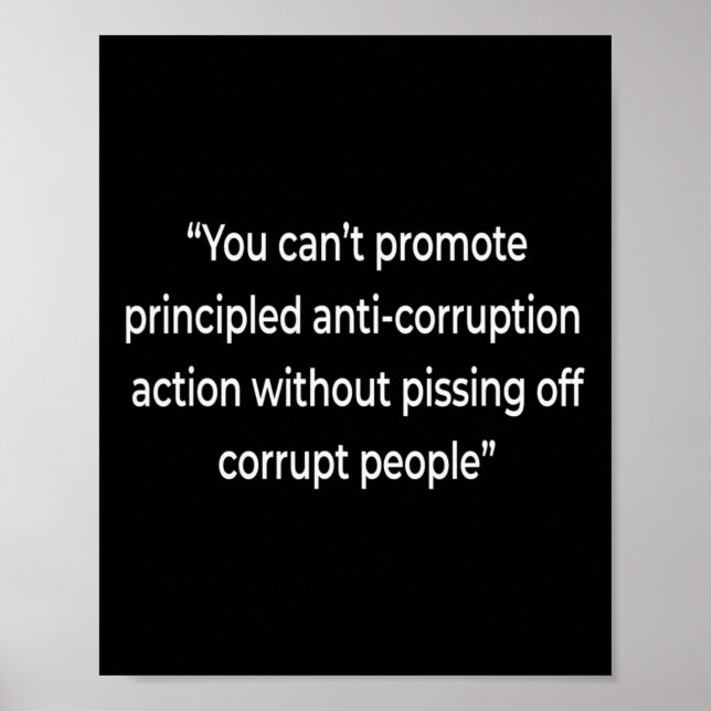 Impeachment Testimony Quote Impeach Anti Trump Lib Poster (Front)