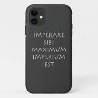 Imperare sibi maximum imperium est