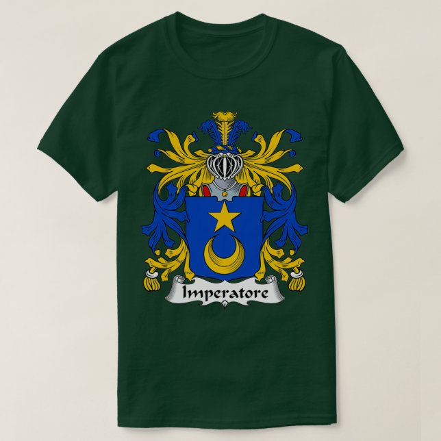 Imperatore Coat of Arms Family Crest  T-Shirt (Design Front)