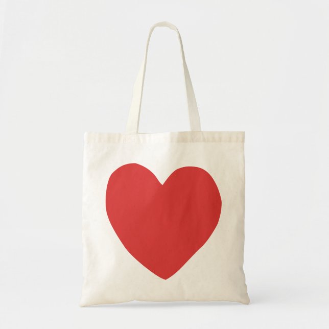 imperfect heart (red) tote bag (Front)