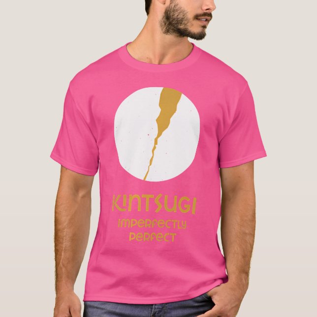 Imperfectly Perfect Kintsugi Japanese Pottery Repa T-Shirt (Front)