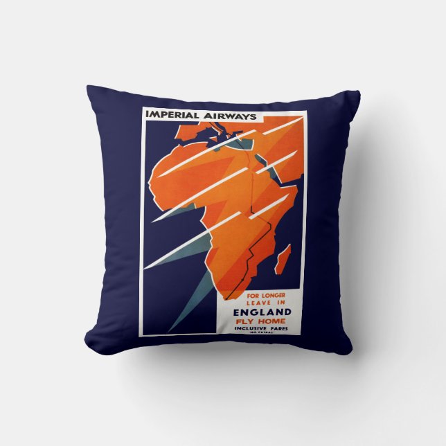Imperial Airways Africa Cushion (Front)