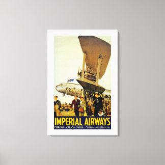 Imperial Airways Arrival Canvas Print