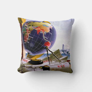 Imperial Airways Globe Cushion