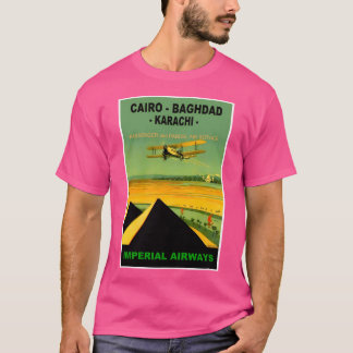 Imperial Airways Vintage Airline Travel Advertisi T-Shirt