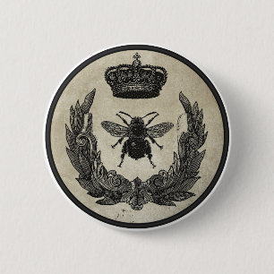 Imperial Bee 6 Cm Round Badge