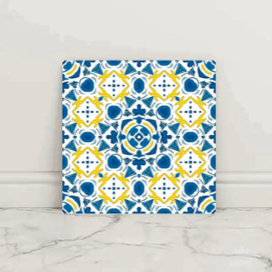 Imperial Blue  Elegant Geometric Mosaic  Tile