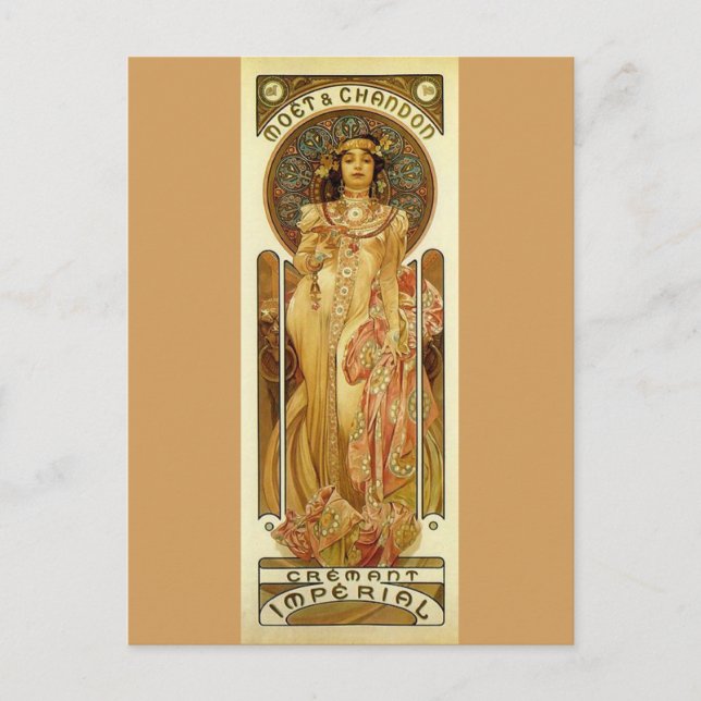 Imperial Champagne - Art Nouveau Postcard (Front)