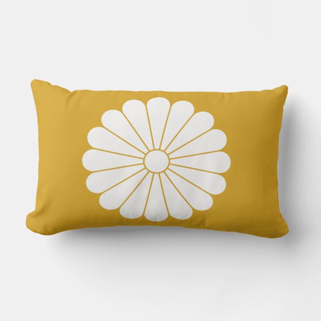 Imperial Chrysanthemum Lumbar Cushion (Front)