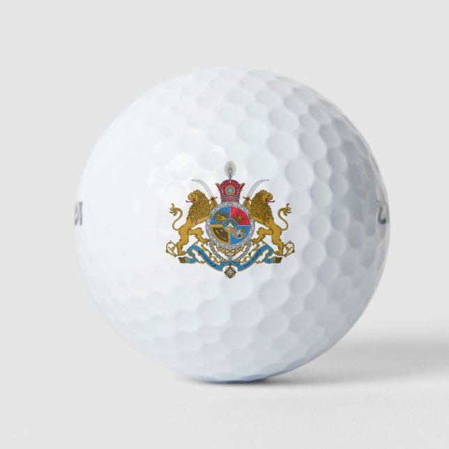 Imperial Coat of Arms of Iran (1925-1979) Magnet Golf Balls (Front)