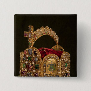 Imperial Crown made for the coronation of Otto 15 Cm Square Badge