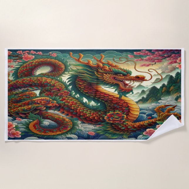 Imperial Dragon Beach Towel (Front)