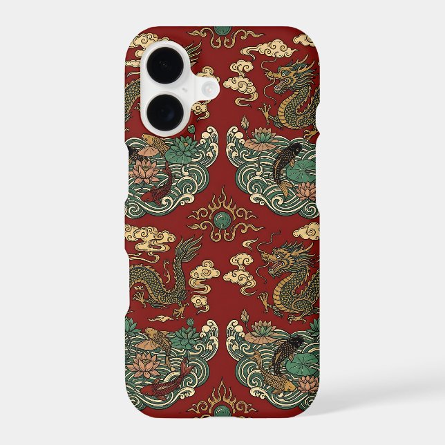 Imperial Dragon Koi iPhone 17 Slim Case (Back)
