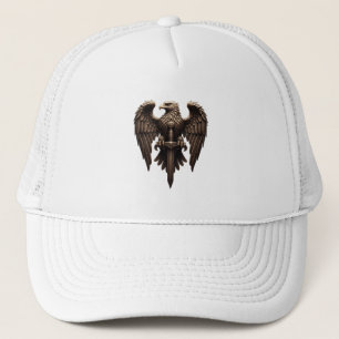Imperial Eagle with Sword – Majestic Gold Emblem D Trucker Hat