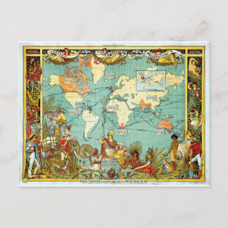 Imperial Federation Map of the World Showi Postcard