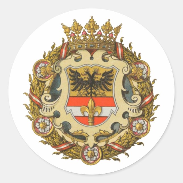 Imperial Free City of Triest Classic Round Sticker (Front)