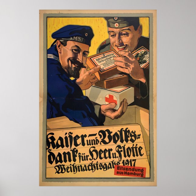 Imperial German WWI Propaganda Poster Christmas (Front)