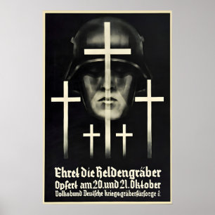 Imperial German WWI Propaganda Poster Honour the