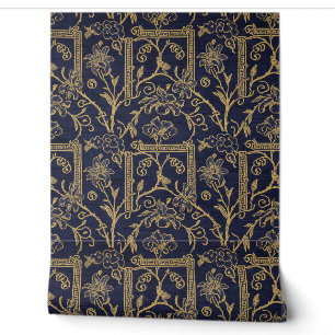 Imperial Gilded Lily: 19th-Century Chinoiserie Sil Wallpaper