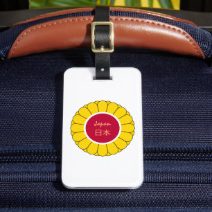 Imperial Japan Fashion & Japanese flag, Seal Kanji Luggage Tag