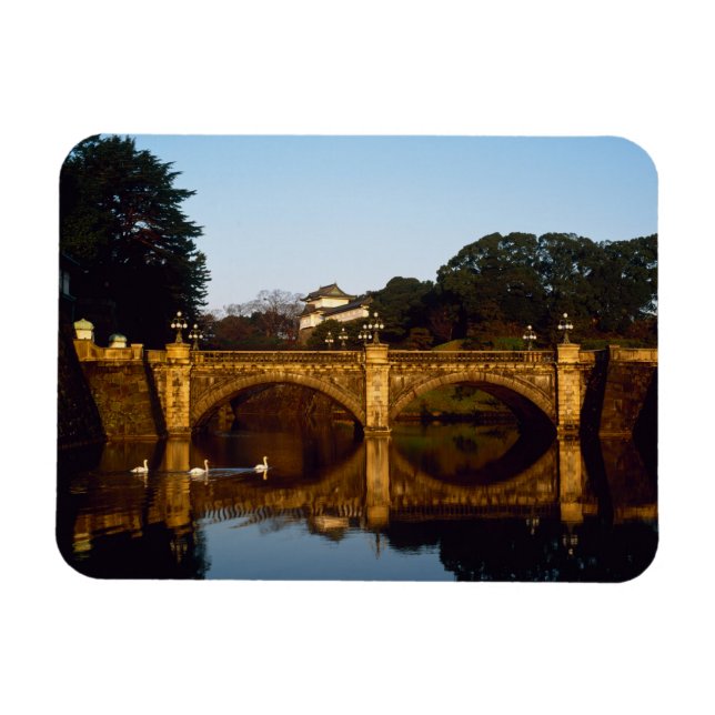 Imperial Palace, Nijubashi Bridge, Tokyo, Japan Magnet (Horizontal)